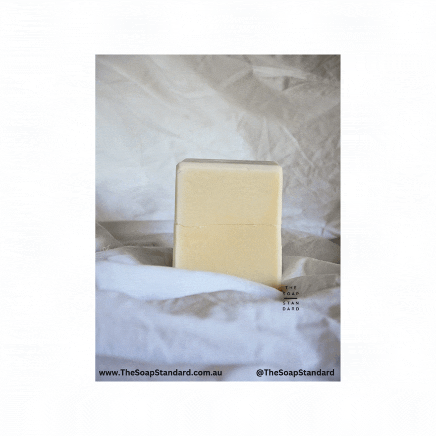 The Soap Standard - True Dish Block Soap (Coconut Oil) spinning on a white background.